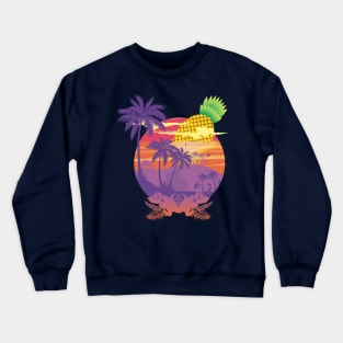 Sunset Pineapple Beach Crewneck Sweatshirt